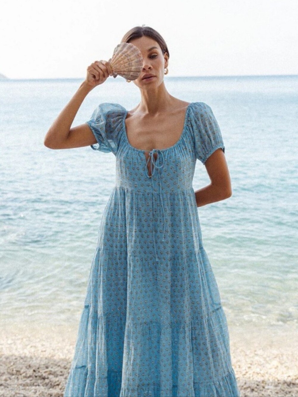 Daughters Of India Sita Dress In Bluebell